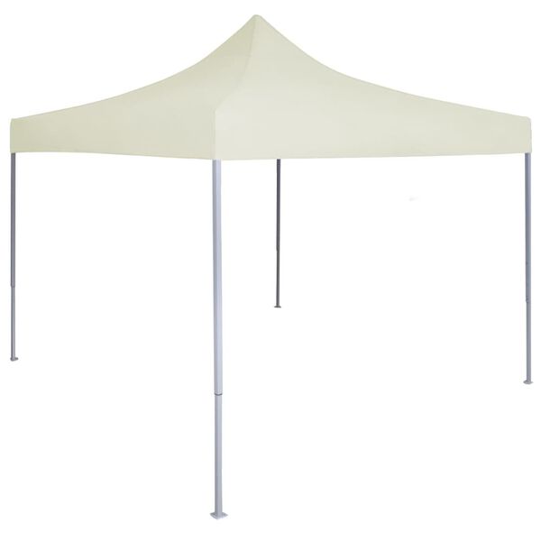 vidaXL Party Tent Cream 600D Oxford fabric 6.6x6.6 ft Foldable