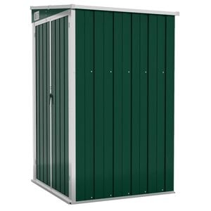 vidaXL Garden Shed Green Galvanized steel Medium Garden Shed
