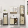 vidaXL Bathroom Furniture Set Sonoma Oak Engineered wood, Metal Standard