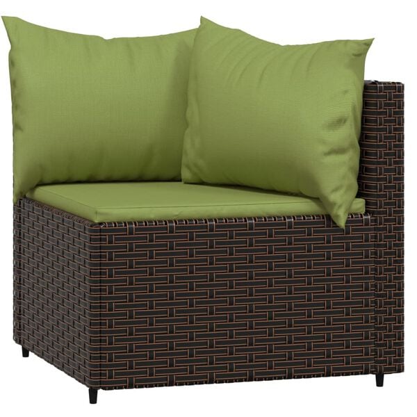 vidaXL Patio Lounge Set Set of 4 Brown