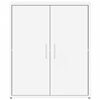vidaXL Sideboards 2 pcs White 23.6"x12.2"x27.6" Engineered Wood