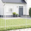 vidaXL Garden Fence White 3.4 x 1.2 m Powder-coated steel