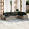 vidaXL Garden Sofa Set Light grey