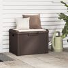 vidaXL Garden Storage Box Brown Polypropylene (PP) Large