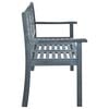vidaXL Bench Grey Solid eucalyptus wood 59.1 in wide Durable Bench