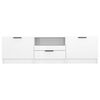 vidaXL TV Cabinet High gloss white Engineered wood 55.1 x 13.8 x 15.7 in