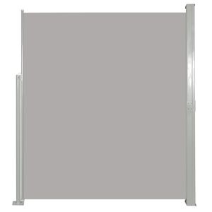vidaXL Side Awning Grey screen, Green grey posts