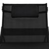 vidaXL Sunlounger Black Poly Rattan Standard Adjustable Armrests