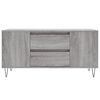 vidaXL Coffee Table Gray Sonoma Engineered wood, Metal Medium