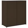 vidaXL Garden Storage Cabinet Brown PE rattan Large