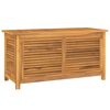 vidaXL Garden Storage Box Teak brown Solid teak wood with water-based finish