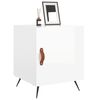 vidaXL Bedside Cabinet Set of 2 High gloss white