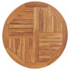 vidaXL Tabletop Teak Solid teak wood Diameter 31.5 in, Thickness 1.0 in