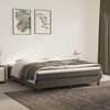 vidaXL Bed Frame Dark grey Velvet, plywood, engineered wood King