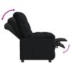 vidaXL Recliner Chair Black Fabric (100% polyester), Plywood, Iron Medium