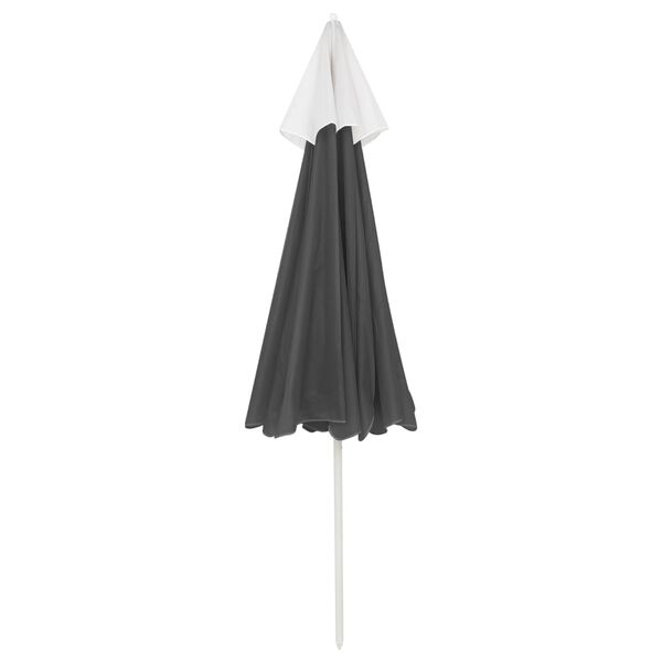 vidaXL Beach Parasol Anthracite Polyester 94.5 in Tiltable