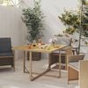 vidaXL Garden Table Beige and black