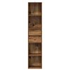 vidaXL Book Cabinet Old Wood Engineered Wood Tall Book Cabinet