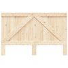 vidaXL Headboard Natural Wood Solid Pine Wood Double Headboard