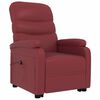 vidaXL Stand Up Chair Wine Red Faux Leather, Iron, Poplar Wood Single