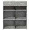 vidaXL Sideboard Concrete gray Engineered wood Medium Sideboard