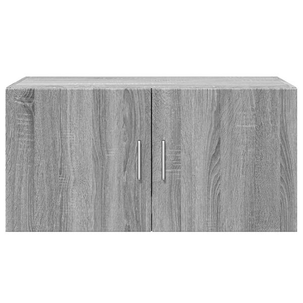 vidaXL Wall Cabinet Grey Sonoma Engineered Wood 31.5in x 16.7in x 15.7in