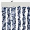 vidaXL Insect Curtain Blue and White 35.4x78.7" Chenille