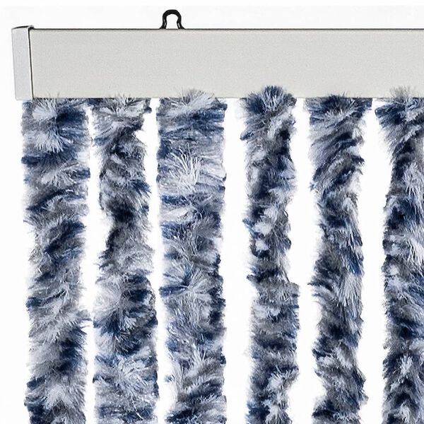 vidaXL Insect Curtain Blue and White 35.4x78.7" Chenille