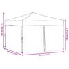 vidaXL Party Tent Red 210D Oxford Fabric 9.8 x 9.8 ft Foldable