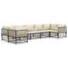 vidaXL Garden Lounge Set Anthracite, Beige