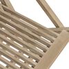vidaXL Folding Garden Chair Set of 6 Grey Solid teak wood Standard