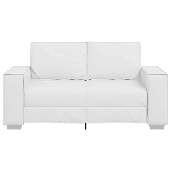 vidaXL Sofa White 62.99 x 30.71 x 33.07 in Fabric