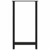 vidaXL Coffee Table Leg Set of 2 Black Powder-coated steel Standard