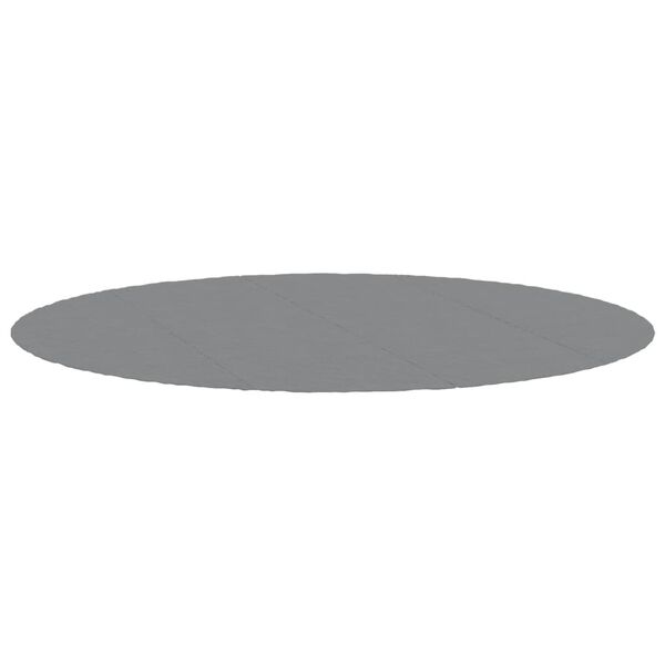 vidaXL Pool Ground Cloth Light Gray Ø196.9" Polyester Geotextile