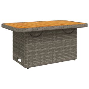 vidaXL Garden Table Grey and Brown