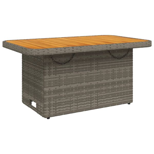 vidaXL Garden Table Grey and Brown