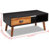 vidaXL Solid Acacia Wood Coffee Table 35.4"x19.7"x15.7"