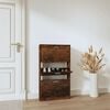 vidaXL Shoe Cabinet Smoked Oak Engineered Wood Medium Shoe Cabinet