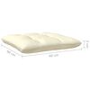 vidaXL Garden Lounge Set Cream and Natural Pine