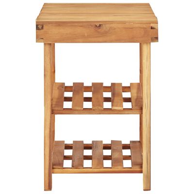 vidaXL Shoe Rack 35.4"x12.5"x18.1" Solid Acacia Wood