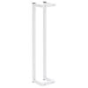 vidaXL Towel Rack White Steel Standard Size Modern Towel Rack