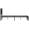 vidaXL Bed Frame Brown Oak Steel, Engineered Wood King Size Bed Frame