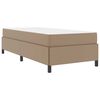 vidaXL Bed Frame with Mattress Cappuccino 39.37 x 78.74 in Fabric
