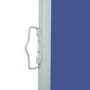 vidaXL Side Awning Blue Polyester, Powder-Coated Steel Extra Long