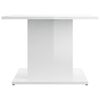 vidaXL Coffee Table High Gloss White Engineered Wood Medium Storage