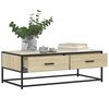 vidaXL Coffee Table Sonoma oak Engineered wood, metal