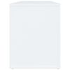vidaXL Shoe Cabinet White Engineered wood 39.4x13.8x17.7 in Shoe Cabinet