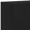 vidaXL TV Wall Cabinet Set of 2 Black Engineered wood TV Wall Cabinet