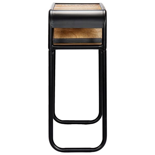 vidaXL Console Table Multicolour Solid reclaimed wood, powder-coated steel