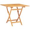 vidaXL Garden Dining Set Natural Teak Solid Teak Wood Standard Foldable